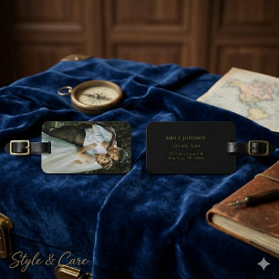 Étiquette À Bagage Étiquette de bagage de mariage personnalisée avec 