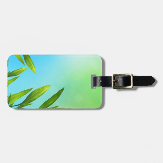 Étiquette À Bagage Étiquette de bagage de modèle (Devant horizontal)