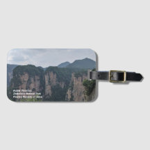 Étiquette de bagage de montagne d'avatar