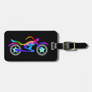 Étiquette À Bagage ÉTIQUETTE de BAGAGE de MOTO horizontale par