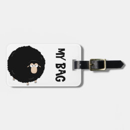 Étiquette À Bagage Étiquette de bagage de moutons noirs