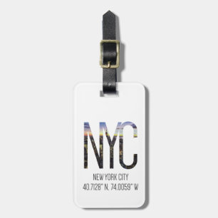 Étiquette À Bagage Étiquette de bagage de NYC New York