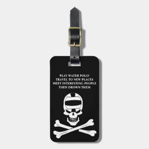 Étiquette À Bagage Étiquette de bagage de pirate de polo d'eau de