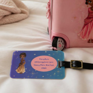 Étiquette À Bagage Étiquette de bagage de princesse africaine