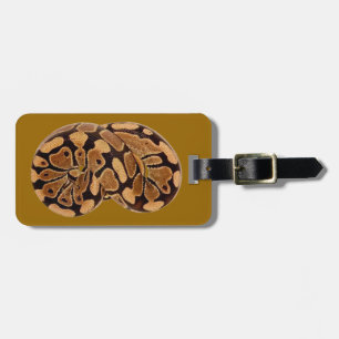 Étiquette À Bagage Étiquette de bagage de python de boule