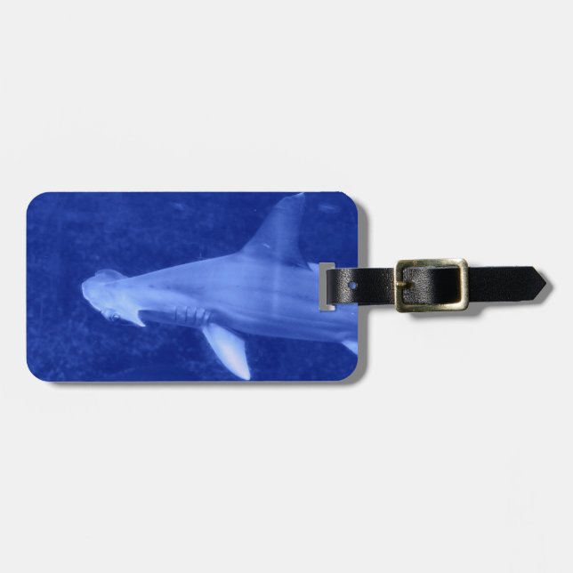 Étiquette À Bagage Étiquette de bagage de requin de poisson-marteau (Devant horizontal)