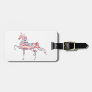 Étiquette À Bagage Étiquette de bagage de Saddlebred