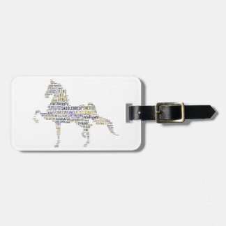 Étiquette À Bagage Étiquette de bagage de Saddlebred