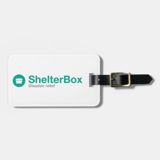 Étiquette À Bagage Étiquette de bagage de ShelterBox (Devant horizontal)