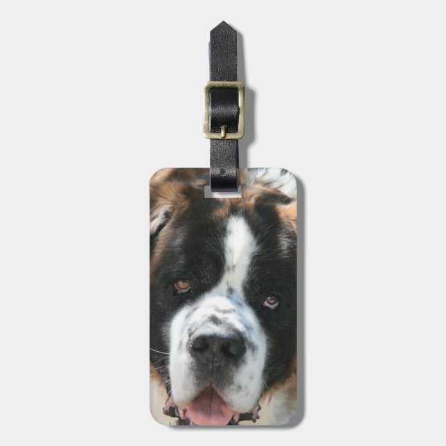 Étiquette À Bagage Étiquette de bagage de St Bernard (Devant Vertical)