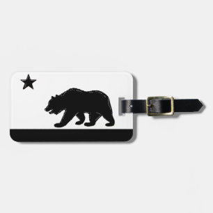 Étiquette À Bagage Étiquette de bagage de symbole d'ours de drapeau