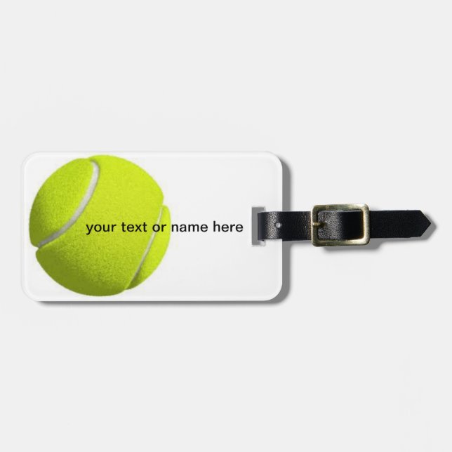 Étiquette À Bagage étiquette de bagage de tennis (Devant horizontal)