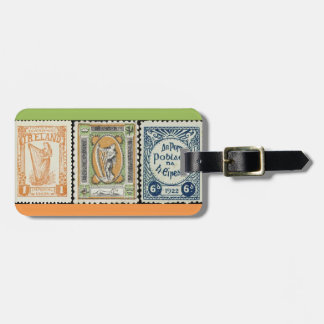 Étiquette À Bagage Étiquette de bagage de timbre d'Irlandais
