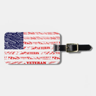Étiquette À Bagage Étiquette de bagage de vétéran des Etats-Unis