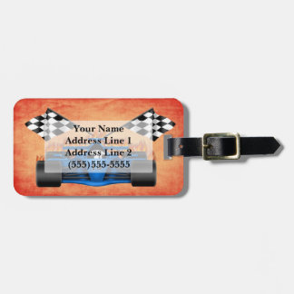 Étiquette À Bagage Étiquette de bagage de voiture de course