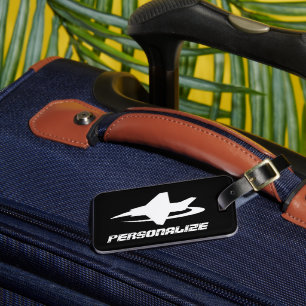 Étiquette À Bagage Étiquette de bagage de voyage avec logo d'avion de