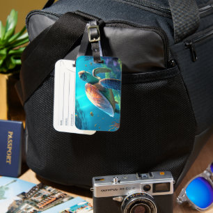 Étiquette À Bagage Étiquette de bagage de voyage avec marque d'image