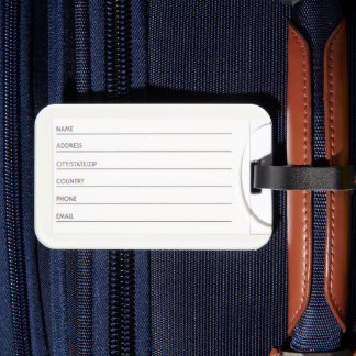 Étiquette À Bagage Étiquette de bagage de voyage « Commencez petit, r
