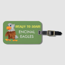 Étiquette de bagage d'Eddie Eagle