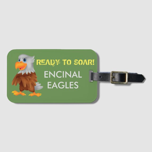 Étiquette À Bagage Étiquette de bagage d'Eddie Eagle (Devant Horizontal)