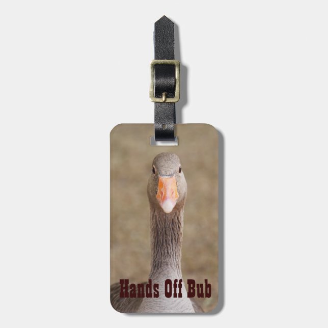 Étiquette À Bagage Étiquette de bagage d'humour d'oiseau (Devant Vertical)