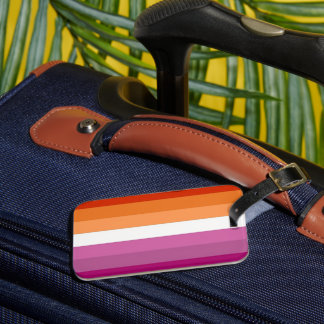 Étiquette À Bagage Étiquette de bagage du drapeau de fierté lesbienne