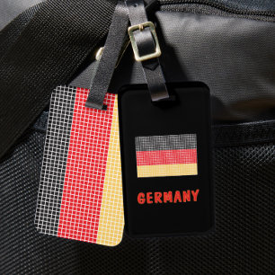 Étiquette À Bagage Étiquette de bagage du drapeau de l'Allemagne