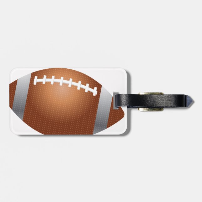 Étiquette À Bagage Étiquette de bagage du football de sports (Dos horizontal)