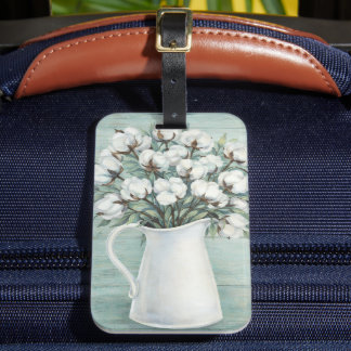 Étiquette À Bagage Étiquette de bagage Ferme Fleurs de Coton