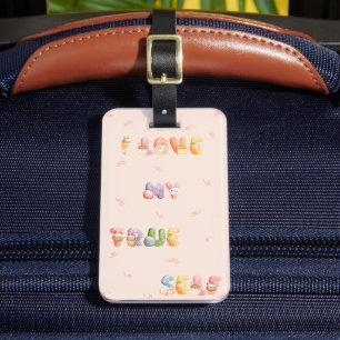 Étiquette À Bagage Étiquette de bagage   J'aime mon vrai moi