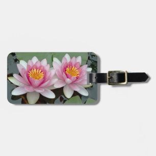 Étiquette À Bagage Étiquette de bagage Lotus Nénuphar flottant rose