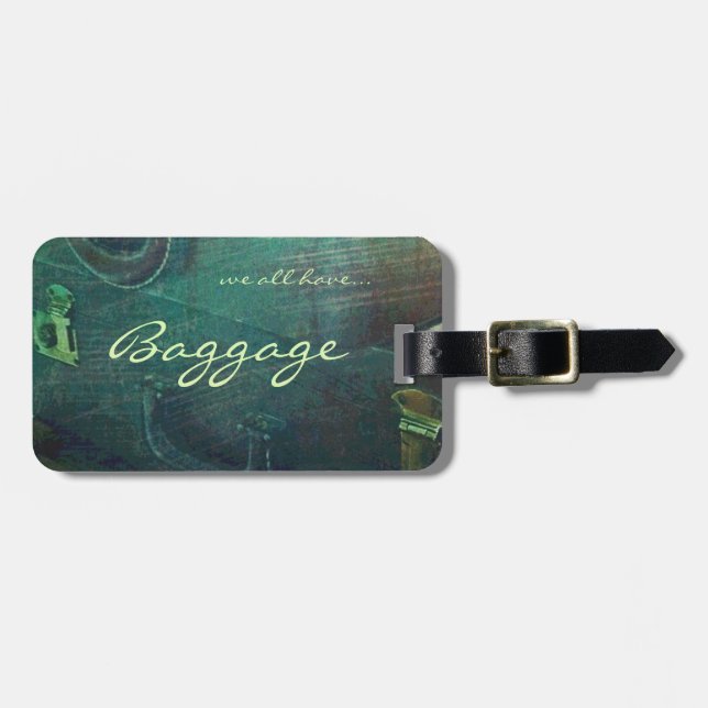 Étiquette À Bagage Étiquette de bagage - nous tous avons des bagages (Devant horizontal)