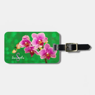 Étiquette À Bagage Étiquette de bagage orchidée violette