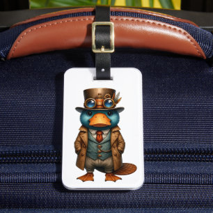 Étiquette À Bagage Étiquette de bagage ornithorynque steampunk