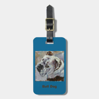 Étiquette À Bagage Étiquette de bagage ou de bourse avec le chien de