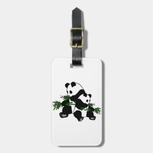 Étiquette À Bagage Étiquette de bagage Panda en grandissant