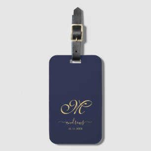 Étiquette À Bagage Étiquette de bagage personnalisée avec signature b