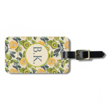 Étiquette de bagage personnalisée citron kiwi d'ét