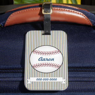 Étiquette À Bagage Étiquette de bagage personnalisée de baseball spor