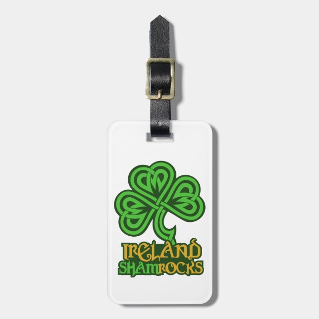 Étiquette À Bagage étiquette de bagage personnalisée en Irlande (Devant Vertical)