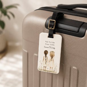 Étiquette À Bagage Étiquette de bagage personnalisée Meilleures amies