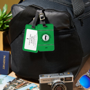 Étiquette À Bagage Étiquette de bagage personnalisée pour golfeur mas