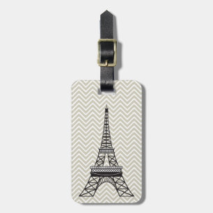 Étiquette À Bagage Étiquette de bagage personnalisée pour la Tour Eif
