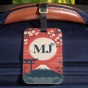 Étiquette À Bagage Étiquette de bagage personnalisée vintage japonais