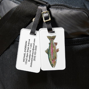 Étiquette À Bagage Étiquette de bagage pour amateur de pêche – Concep