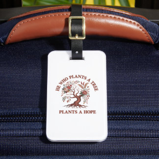 Étiquette À Bagage Étiquette de bagage pour la Journée de l'arbre éco