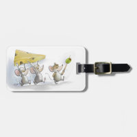 Étiquette de bagage pour le fromage (avec olives)