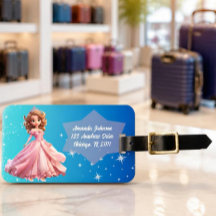 Étiquette de bagage Princesse