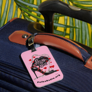 Étiquette À Bagage Étiquette de bagage Radio Polka Câlins et baisers