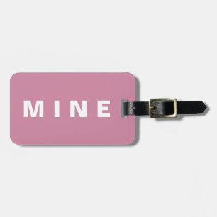 Étiquette À Bagage Étiquette de bagage rose avec 'À moi' écrit dessus